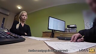 LOAN4K. Sex casting is performed in loan office by naughty agent